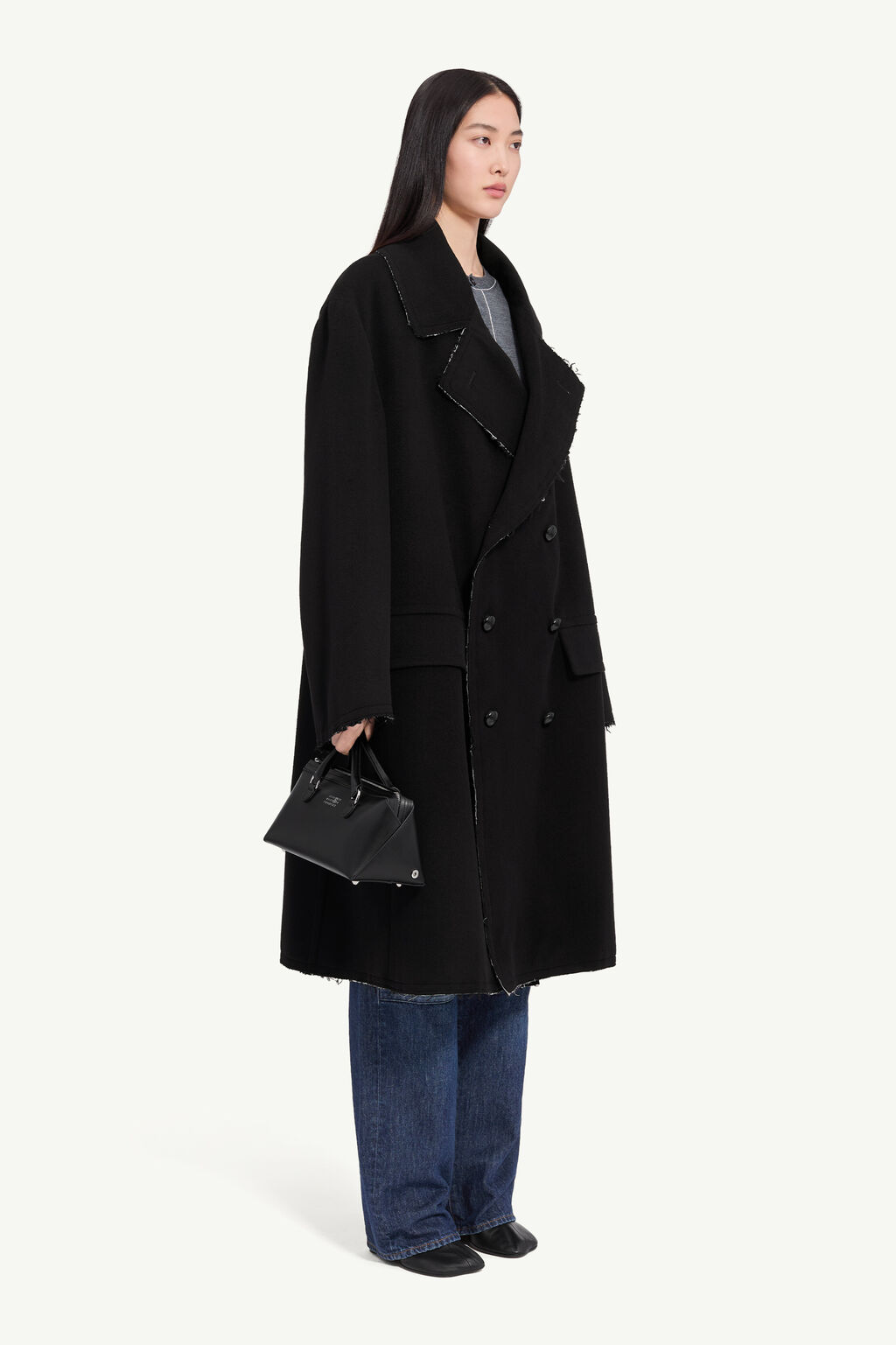 MM6 MAISON MARGIELA WOOL COAT black – Bild 2