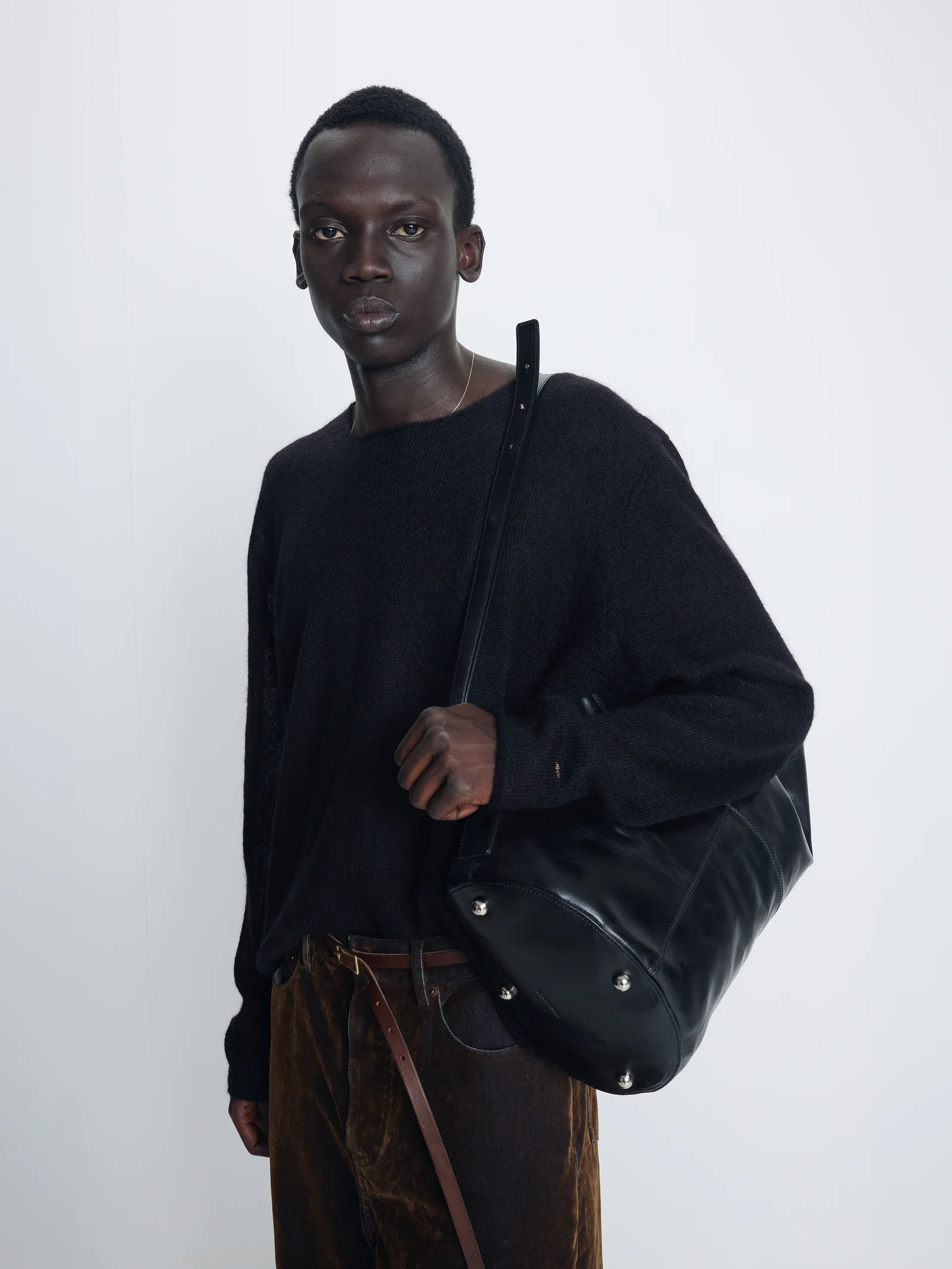 TONYWACK KID MOHAIR RAW KNIT black – Bild 5