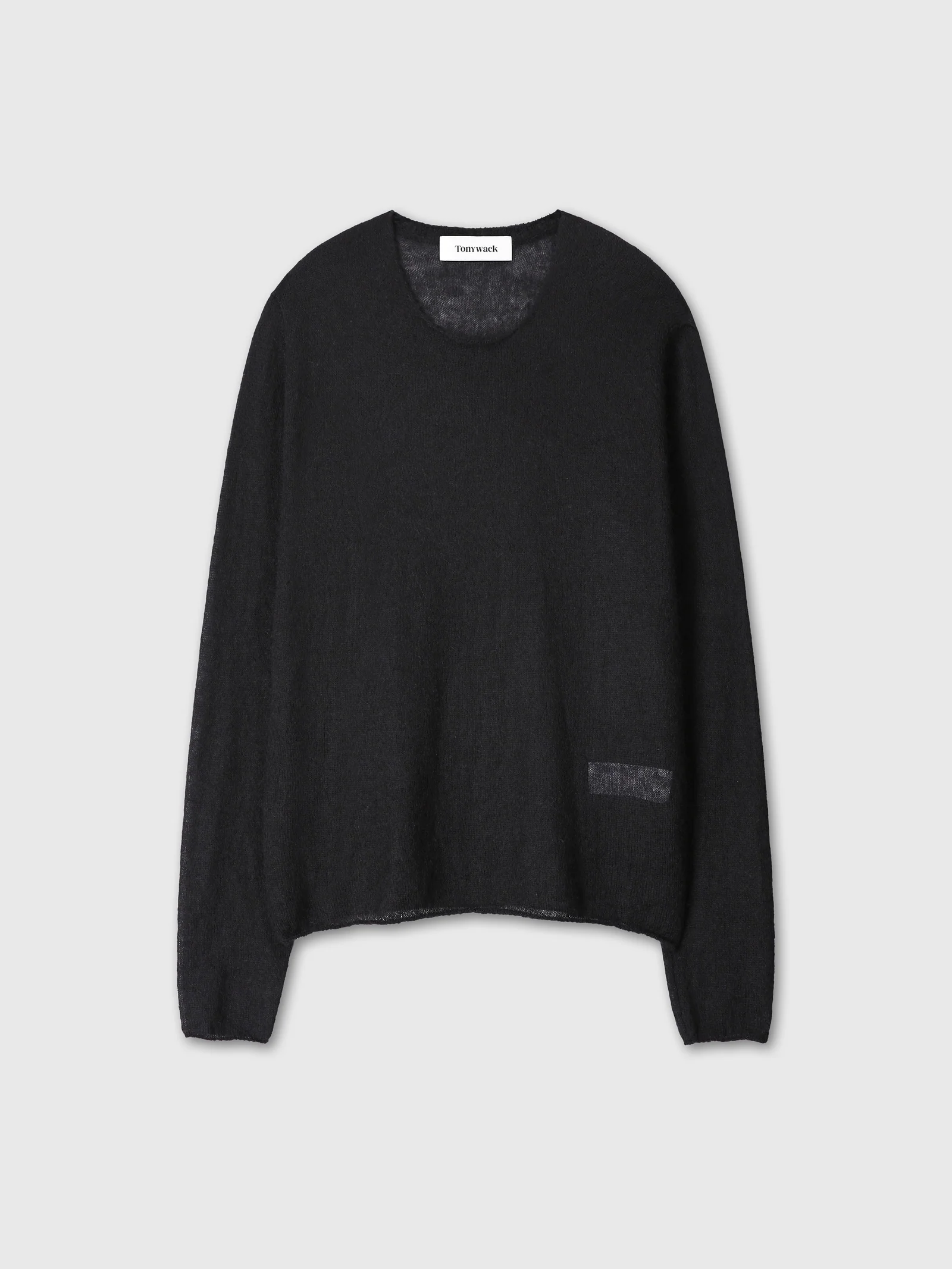TONYWACK KID MOHAIR RAW KNIT black – Bild 2