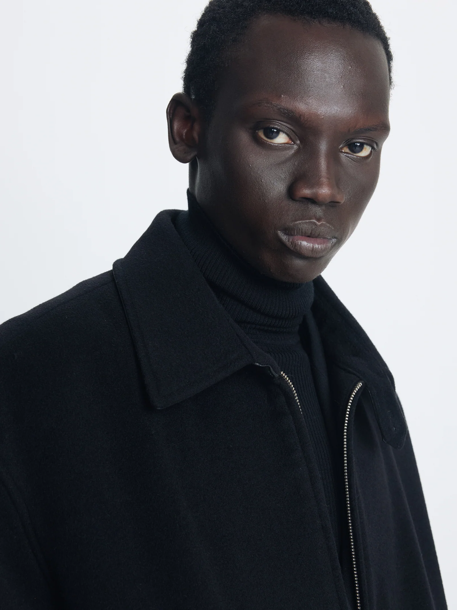 TONYWACK WOOL AND SILK BLOUSON JACKET black – Bild 5