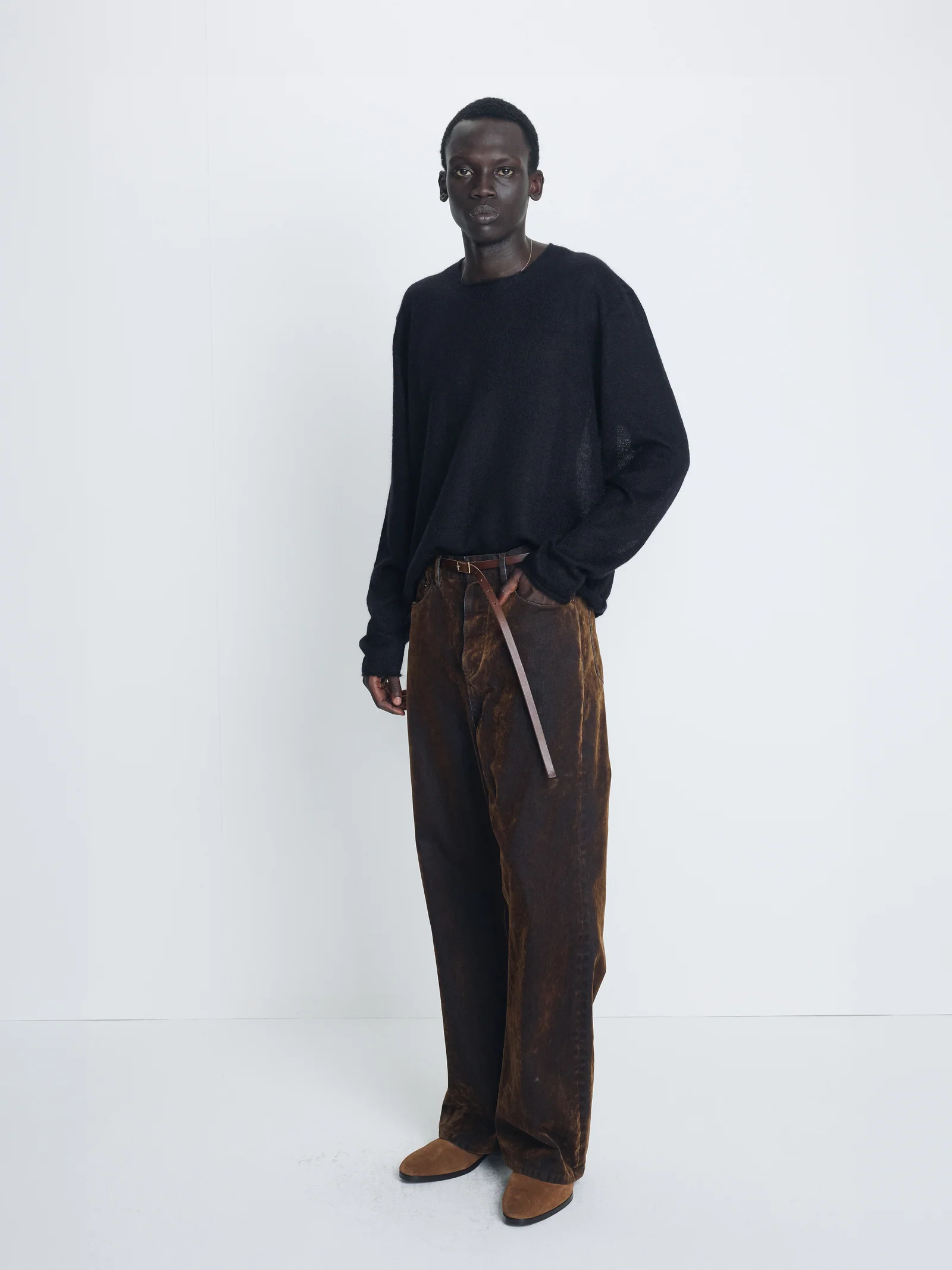 TONYWACK KID MOHAIR RAW KNIT black – Bild 3