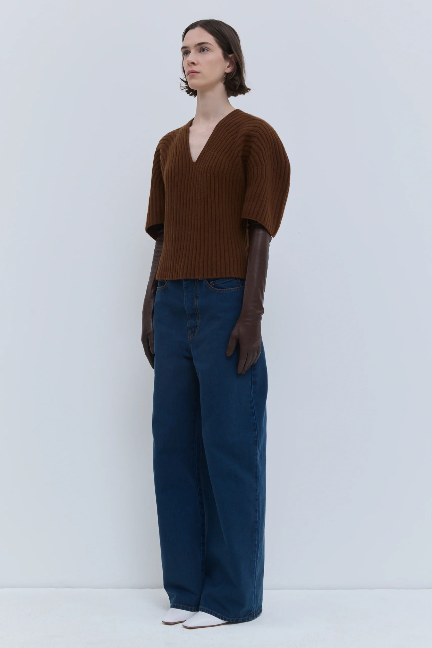 CHRISTIAN WIJNANTS KISHA RIBBED KNIT TOP rust // SOLD OUT – Bild 4