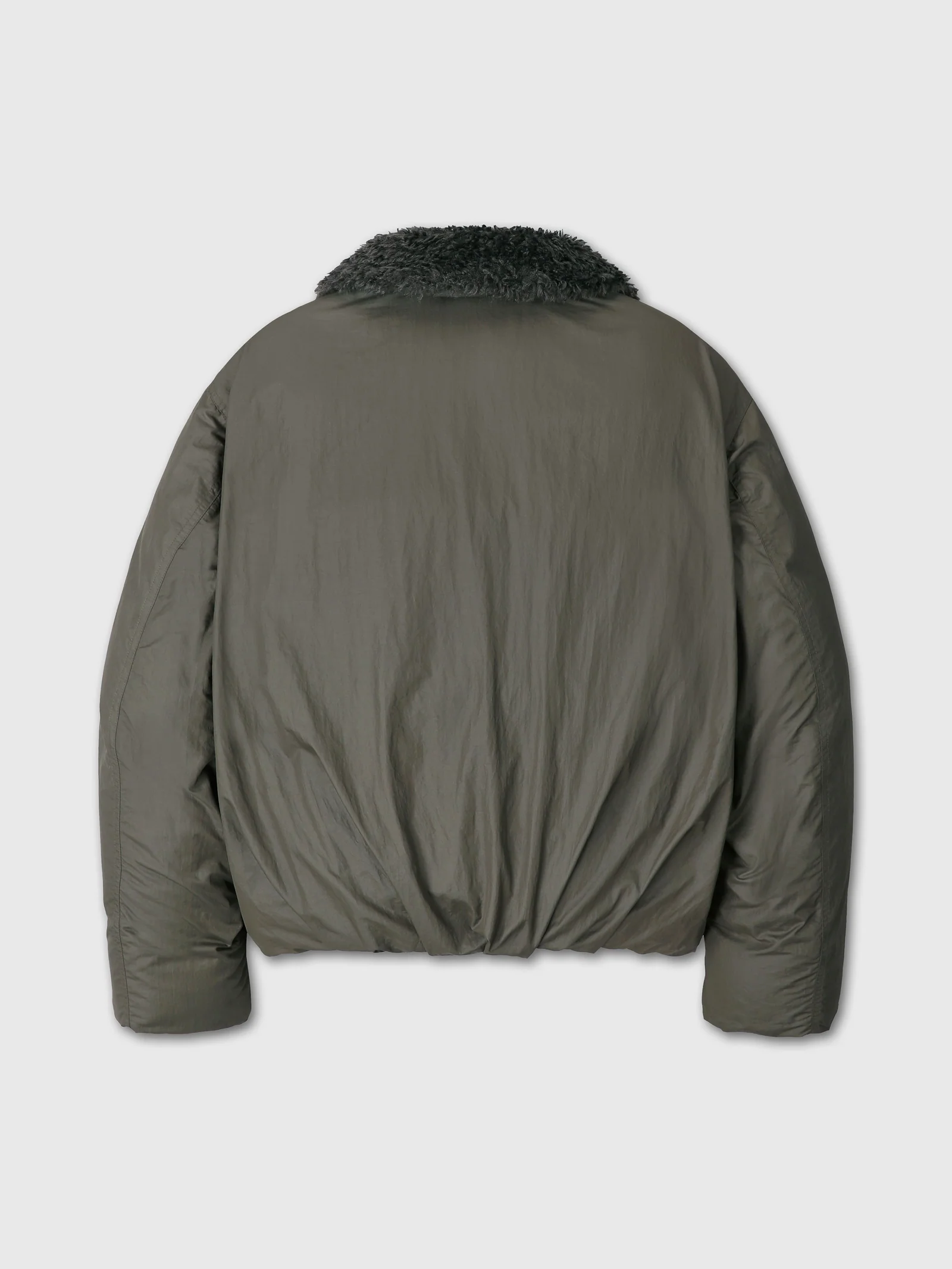 TONYWACK SHEARLING COLLAR PUFFER BLOUSON olive – Bild 8
