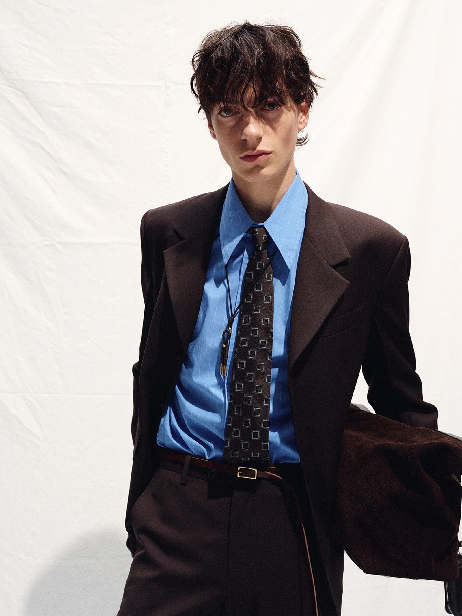 TONYWACK WOOL BLEND TAILORED BLAZER deep brown – Bild 6