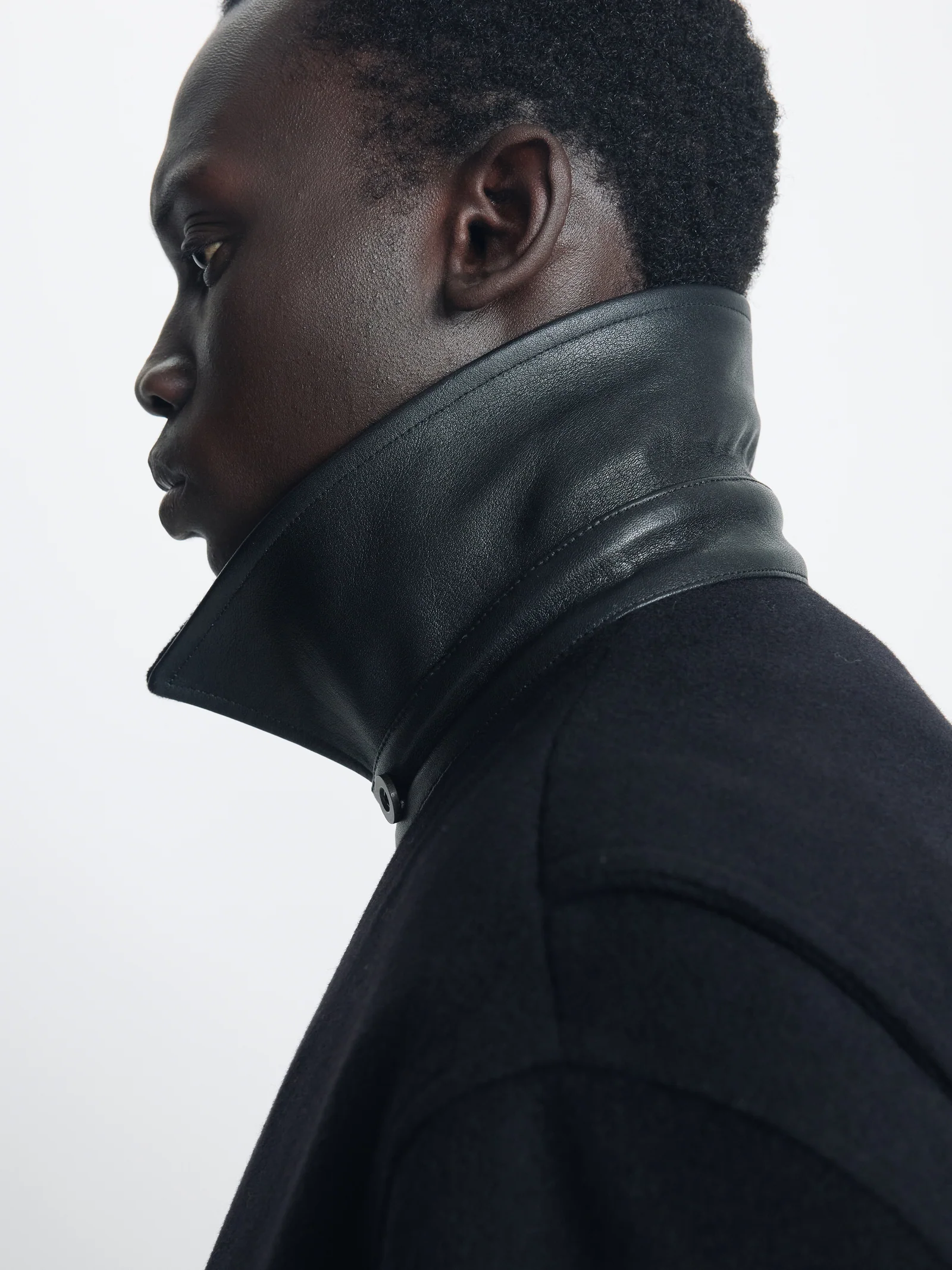 TONYWACK WOOL AND SILK BLOUSON JACKET black – Bild 7