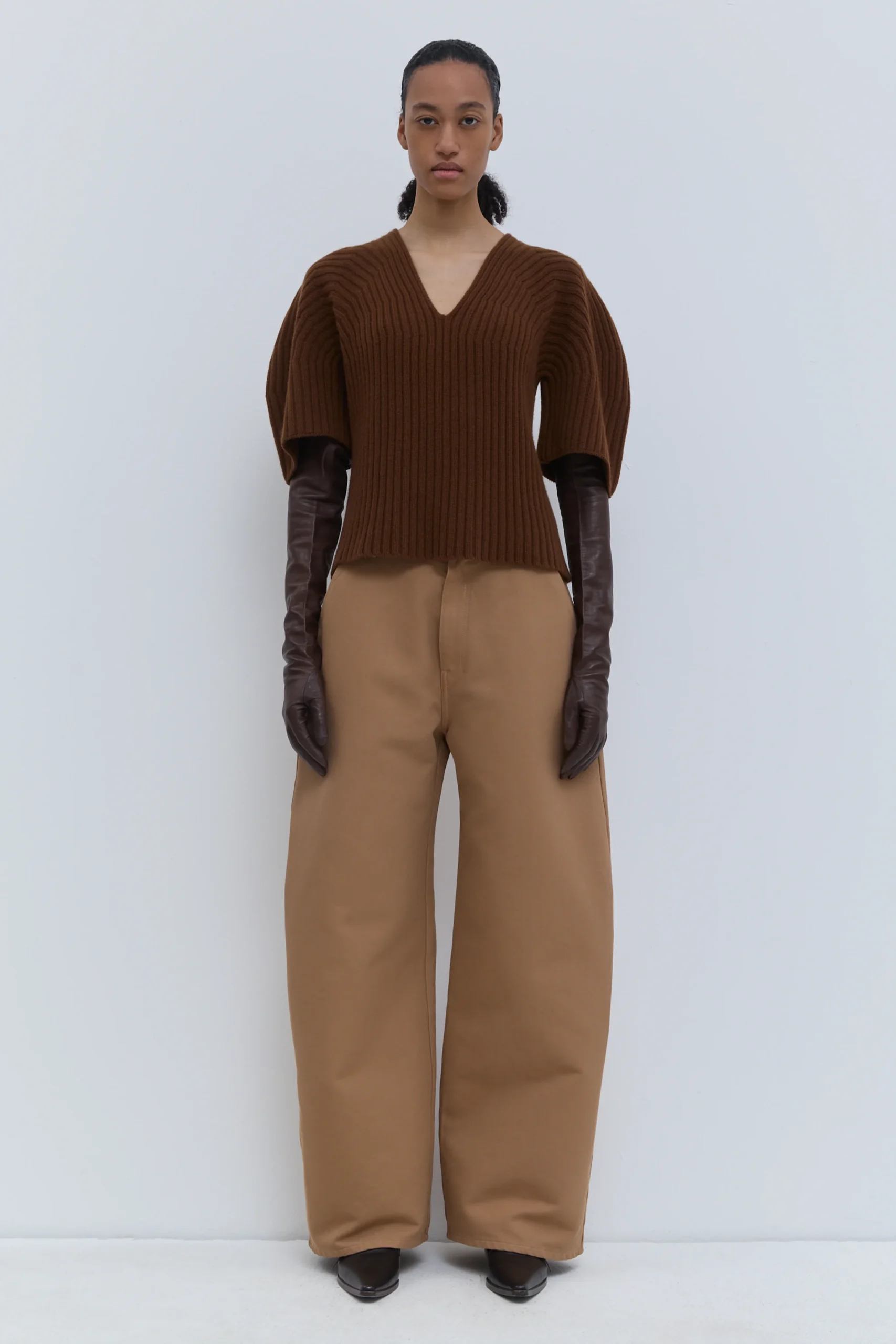 CHRISTIAN WIJNANTS KISHA RIBBED KNIT TOP rust // SOLD OUT – Bild 8