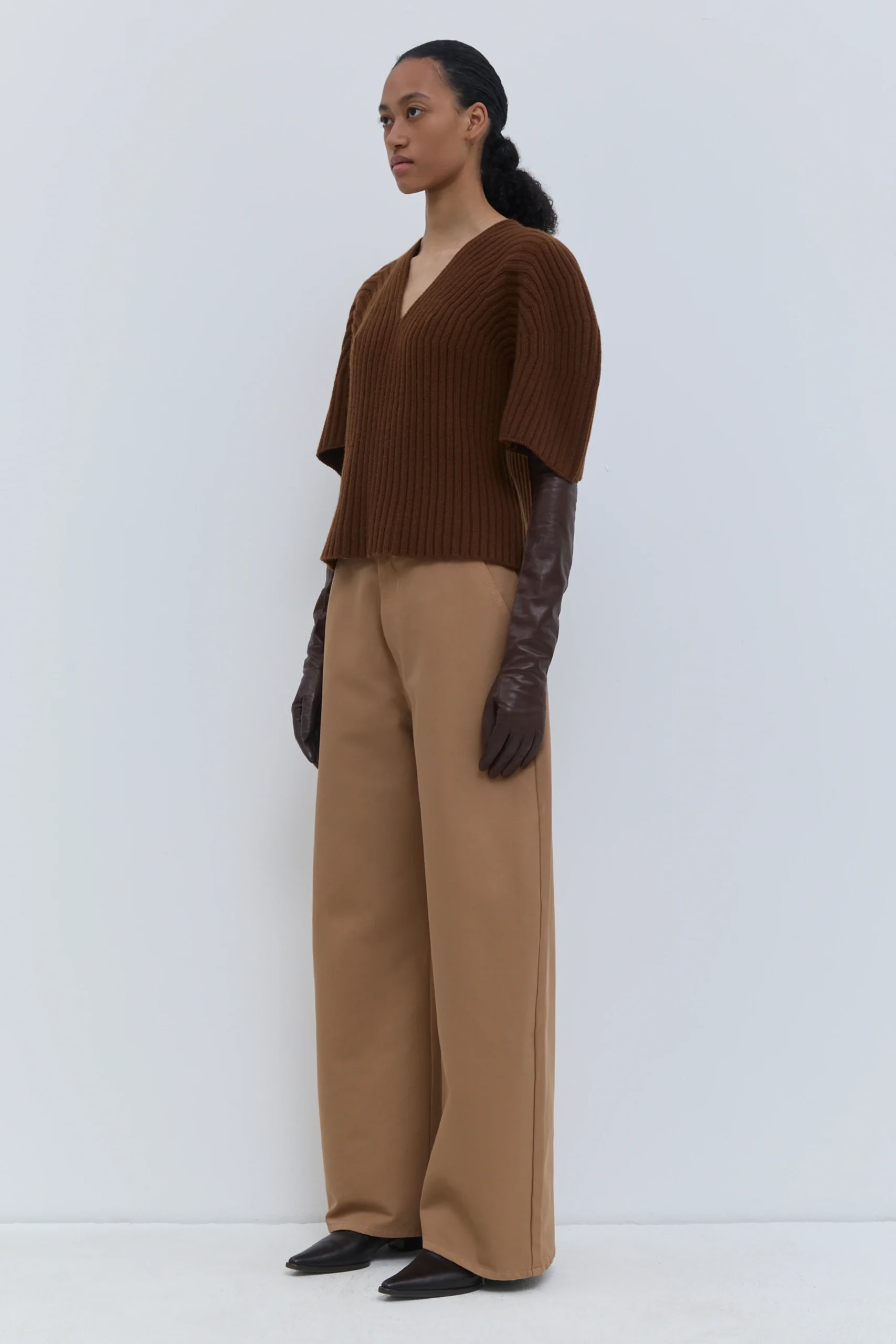 CHRISTIAN WIJNANTS KISHA RIBBED KNIT TOP rust // SOLD OUT – Bild 7