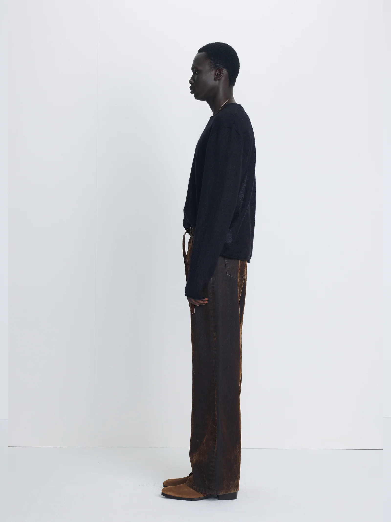 TONYWACK KID MOHAIR RAW KNIT black – Bild 4