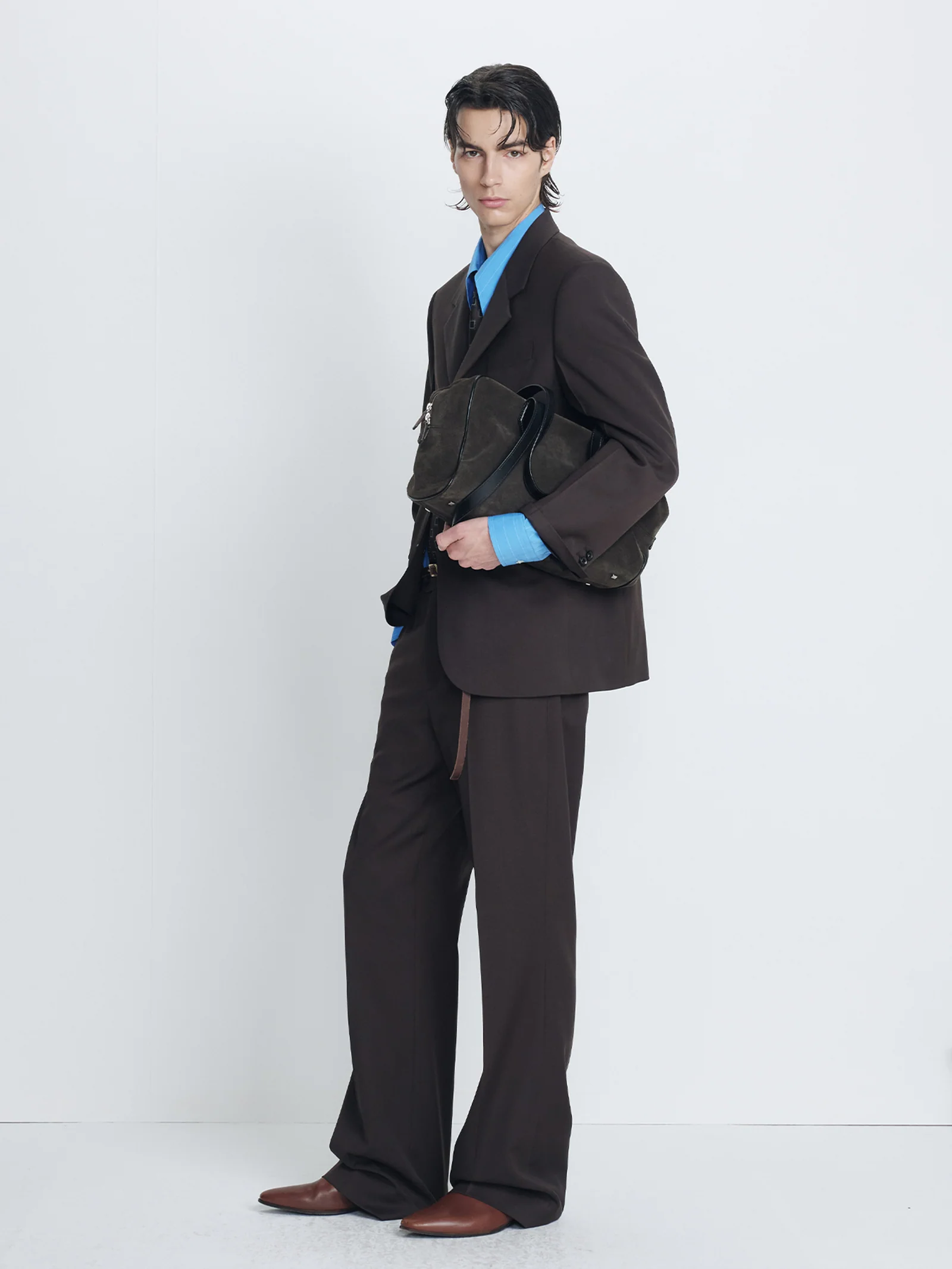 TONYWACK WOOL BLEND TAILORED BLAZER deep brown – Bild 4