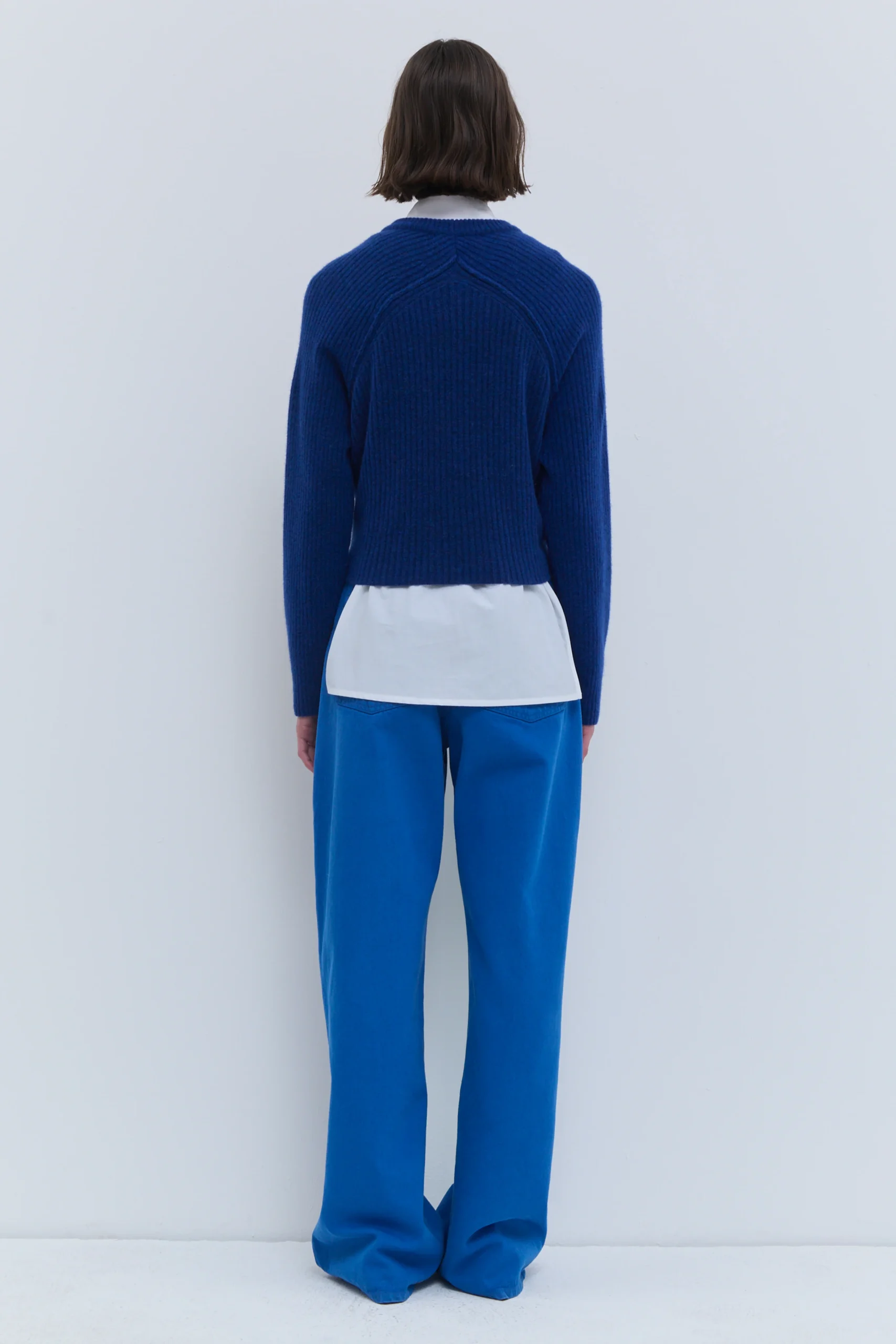 CHRISTIAN WIJNANTS KADOKA WRAPPED KNIT TOP deep blue – Bild 3