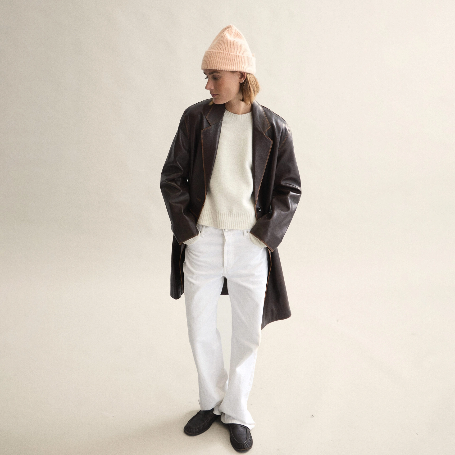 LE BONNET BEANIE peach – Bild 3