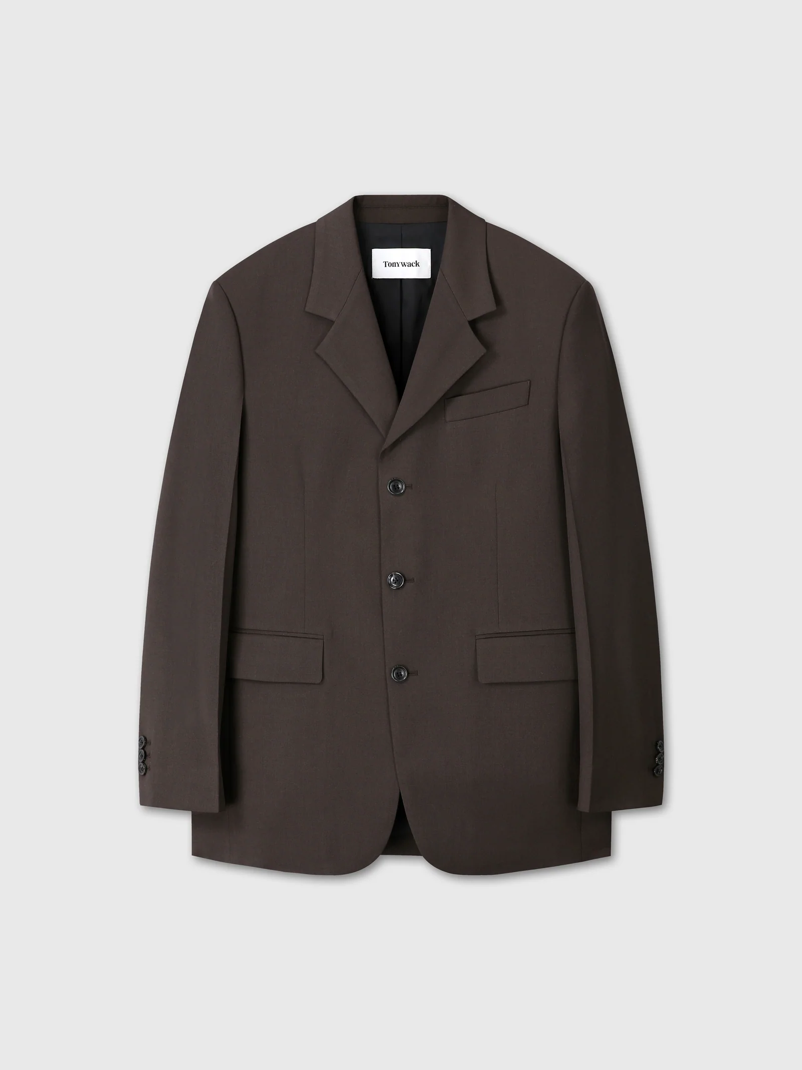 TONYWACK WOOL BLEND TAILORED BLAZER deep brown – Bild 2