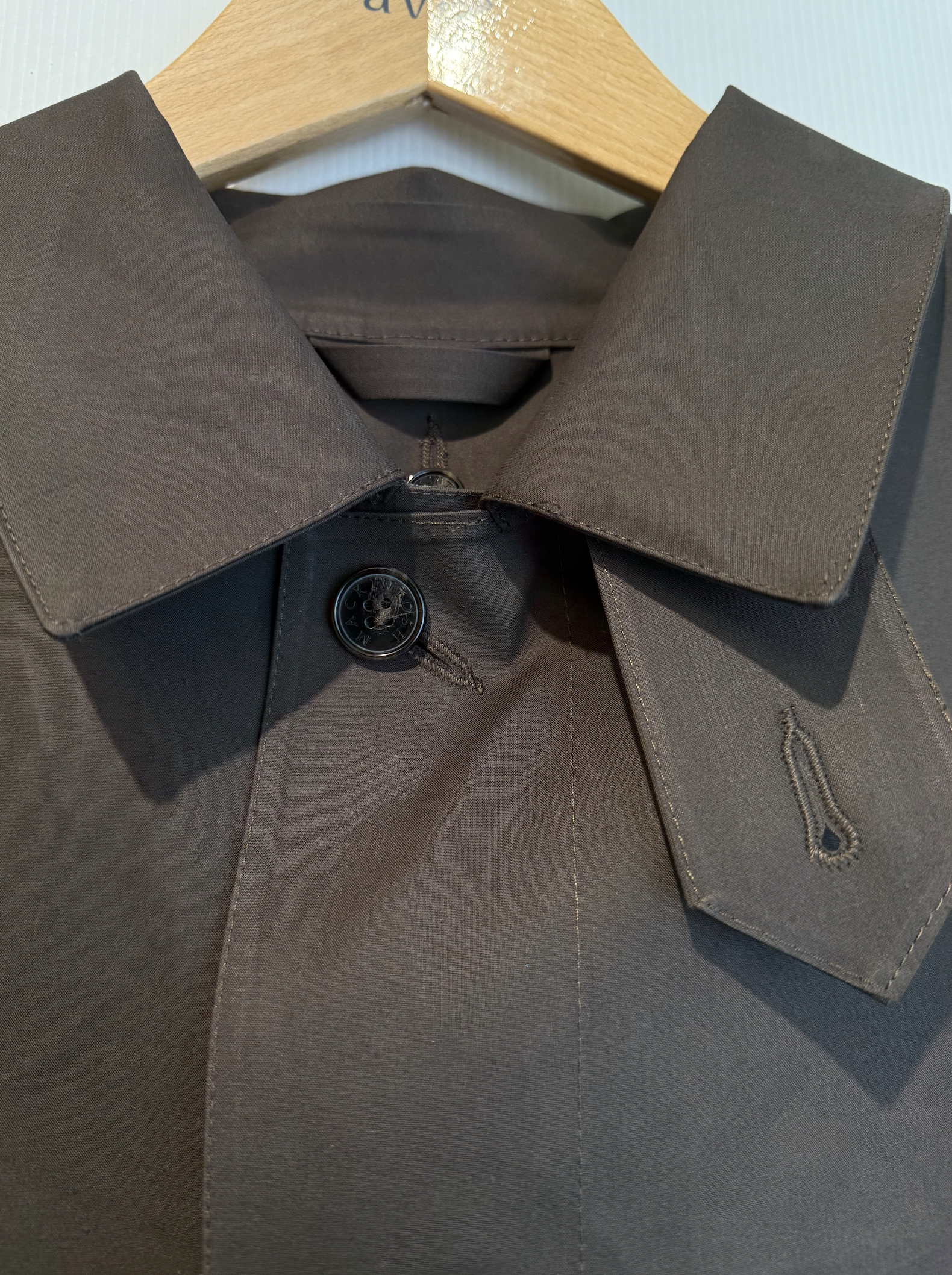 MACKINTOSH DUNOON RUBBERISED COAT chocolate – Bild 2