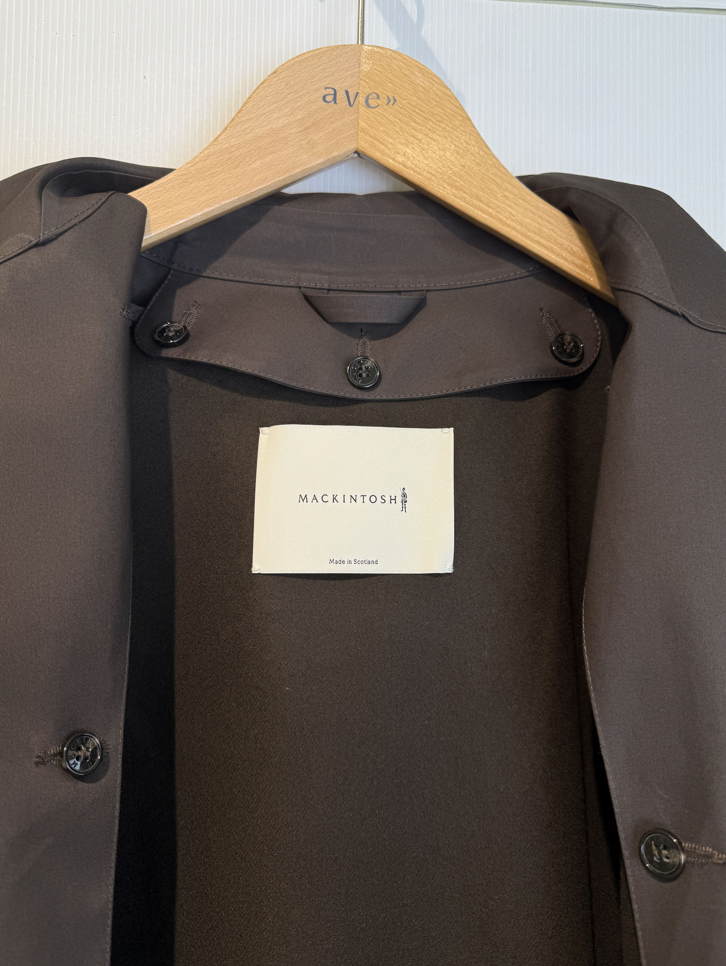 MACKINTOSH DUNOON RUBBERISED COAT chocolate – Bild 4