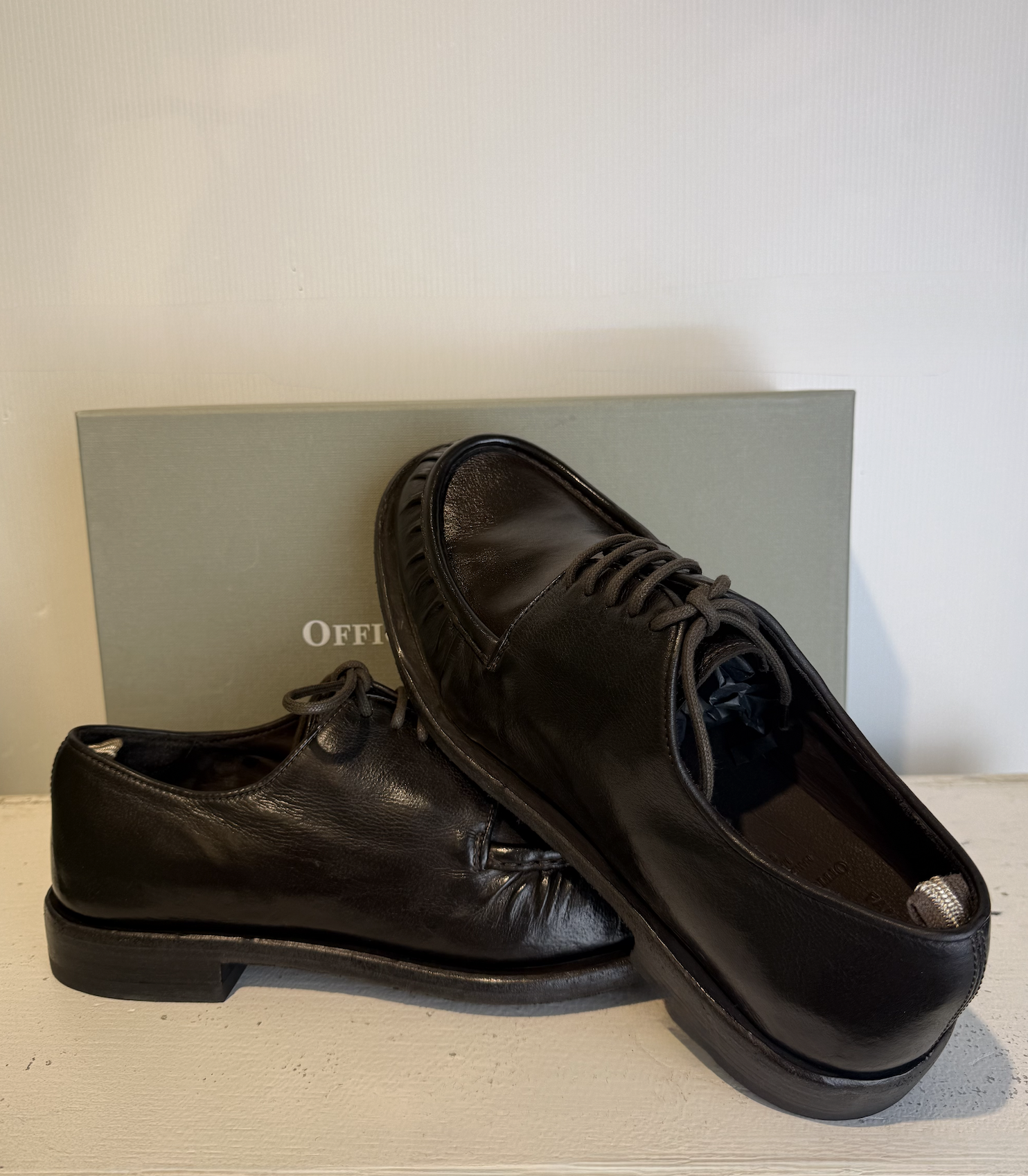 OFFICINE CREATIVE RUGGED DERBY SHOE LEATHER dark brown – Bild 3