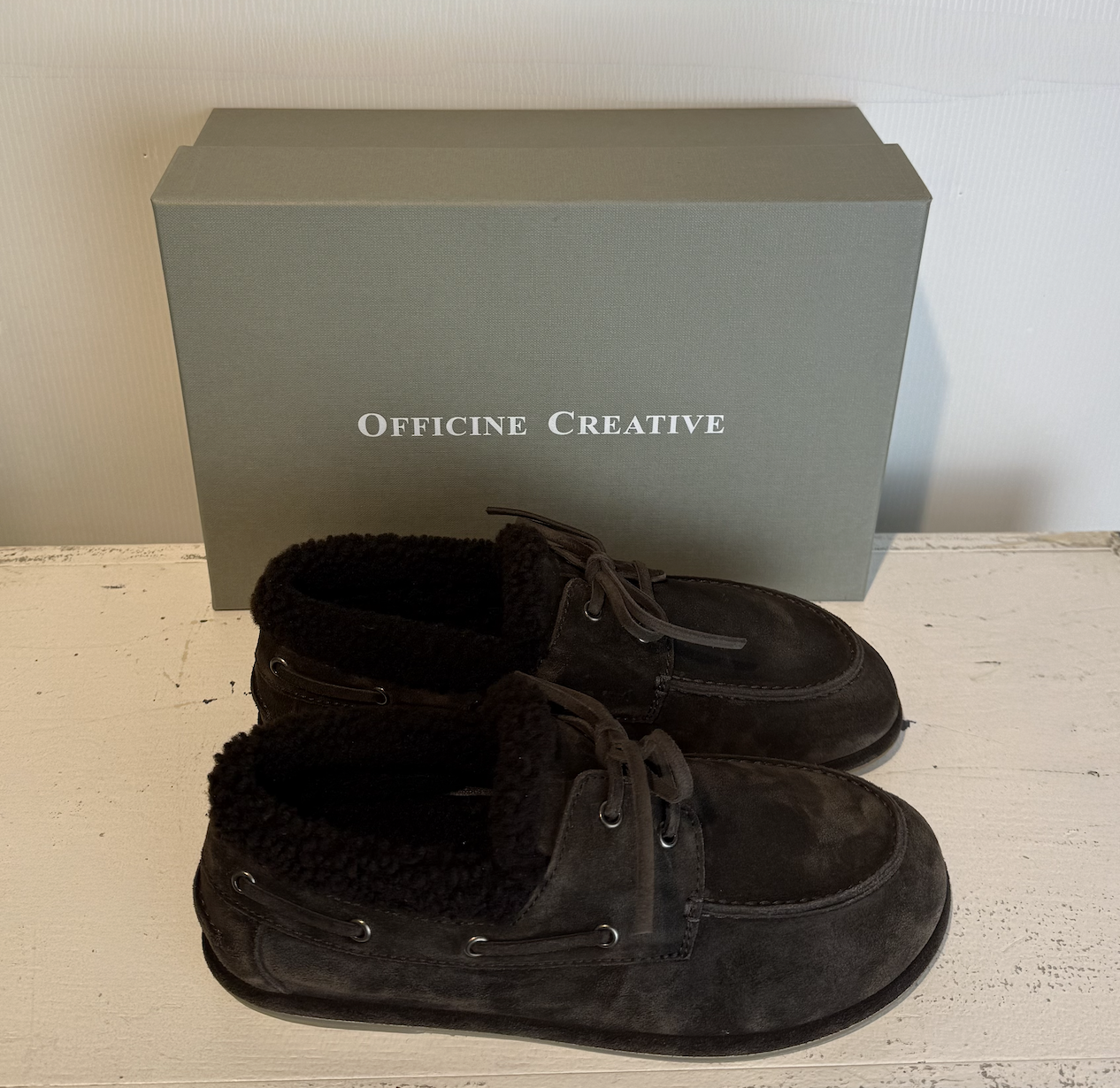 OFFICINE CREATIVE LOVE BOAT SHOES dark brown – Bild 2
