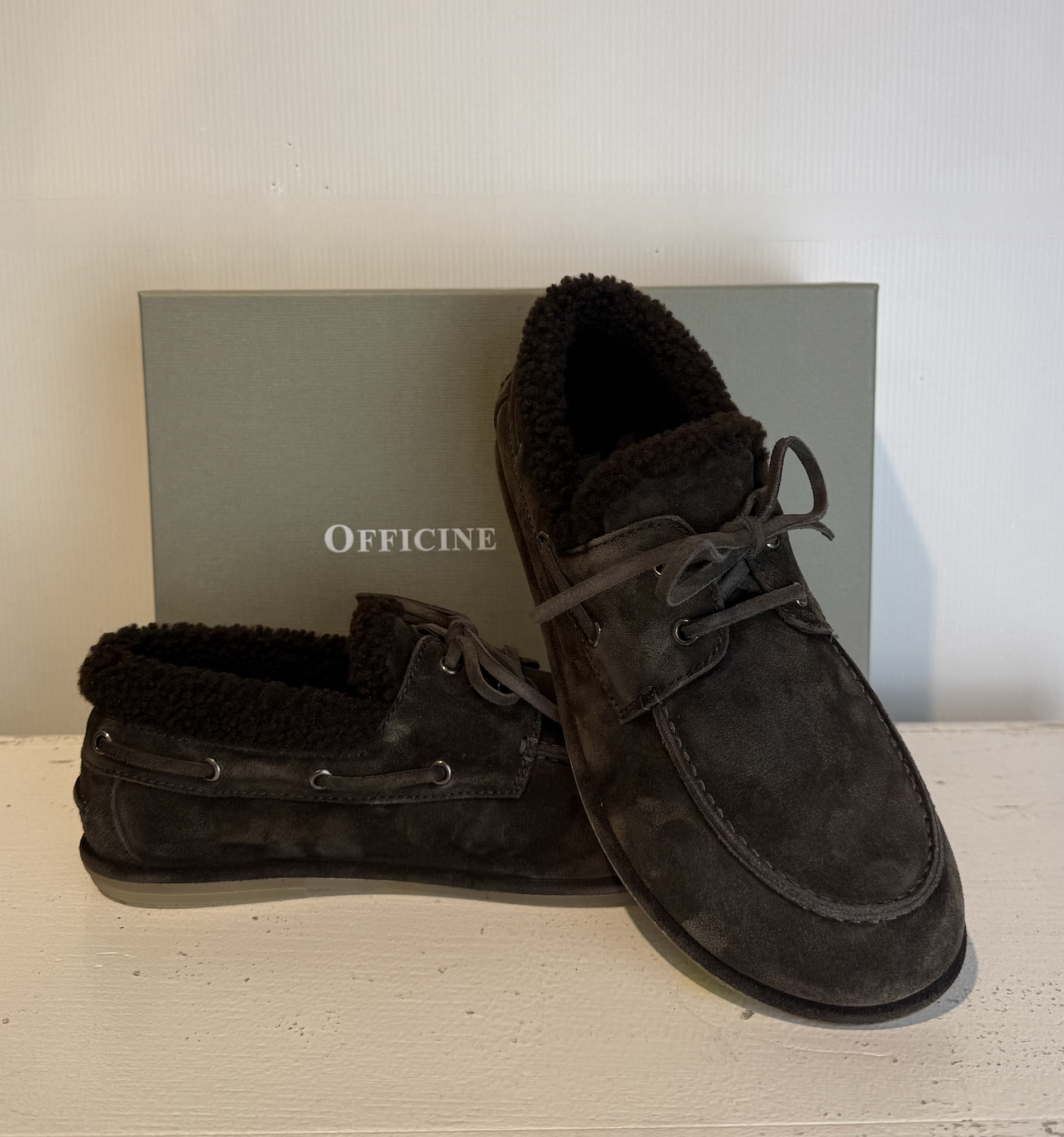 OFFICINE CREATIVE LOVE BOAT SHOES dark brown – Bild 3