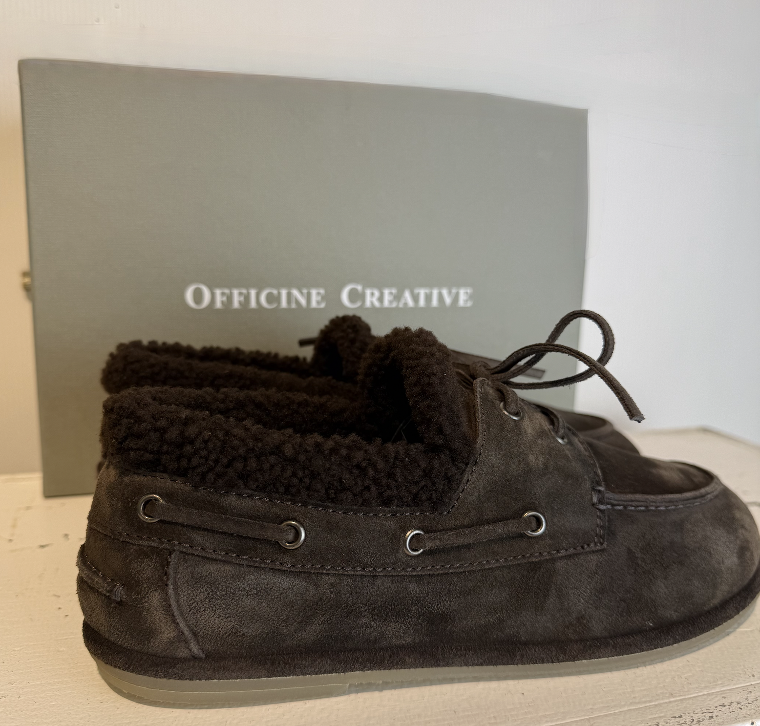 OFFICINE CREATIVE LOVE BOAT SHOES dark brown – Bild 4
