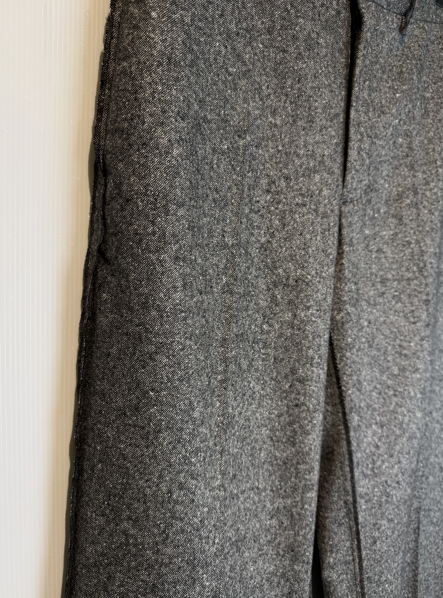 MM6 MAISON MARGIELA MELANGE WOOL PANTS grey – Bild 2