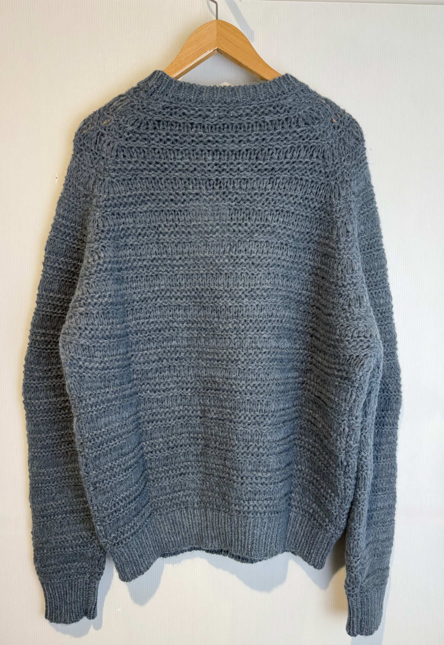 ROBERTO COLLINA GRICO KNITTED JUMPER blue – Bild 3