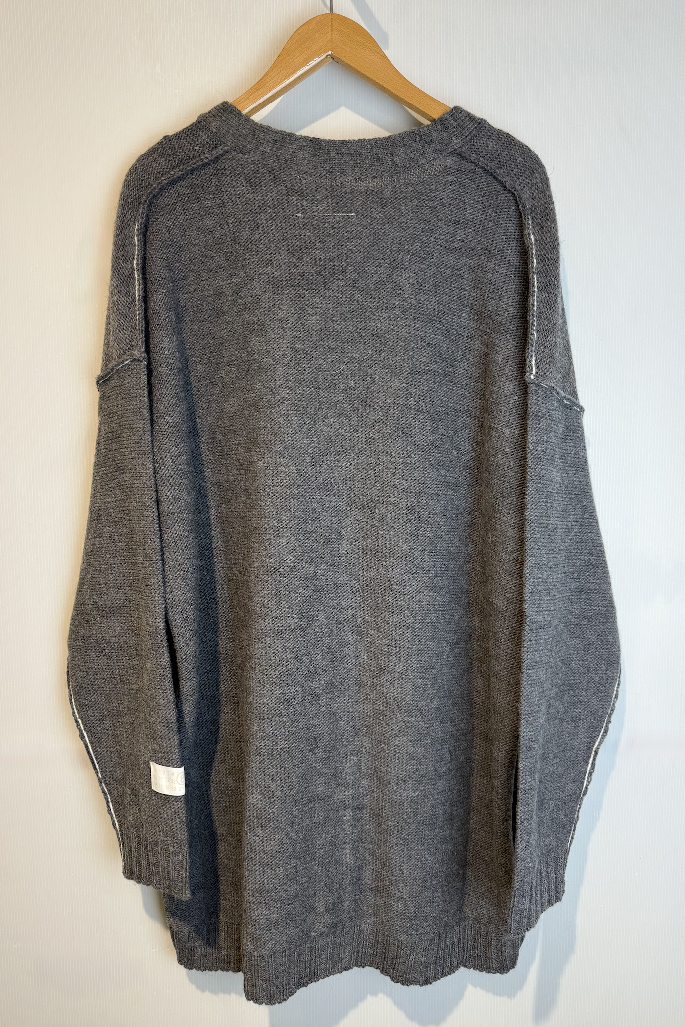 MM6 MAISON MARGIELA OVERSIZED CARDIGAN grey – Bild 3