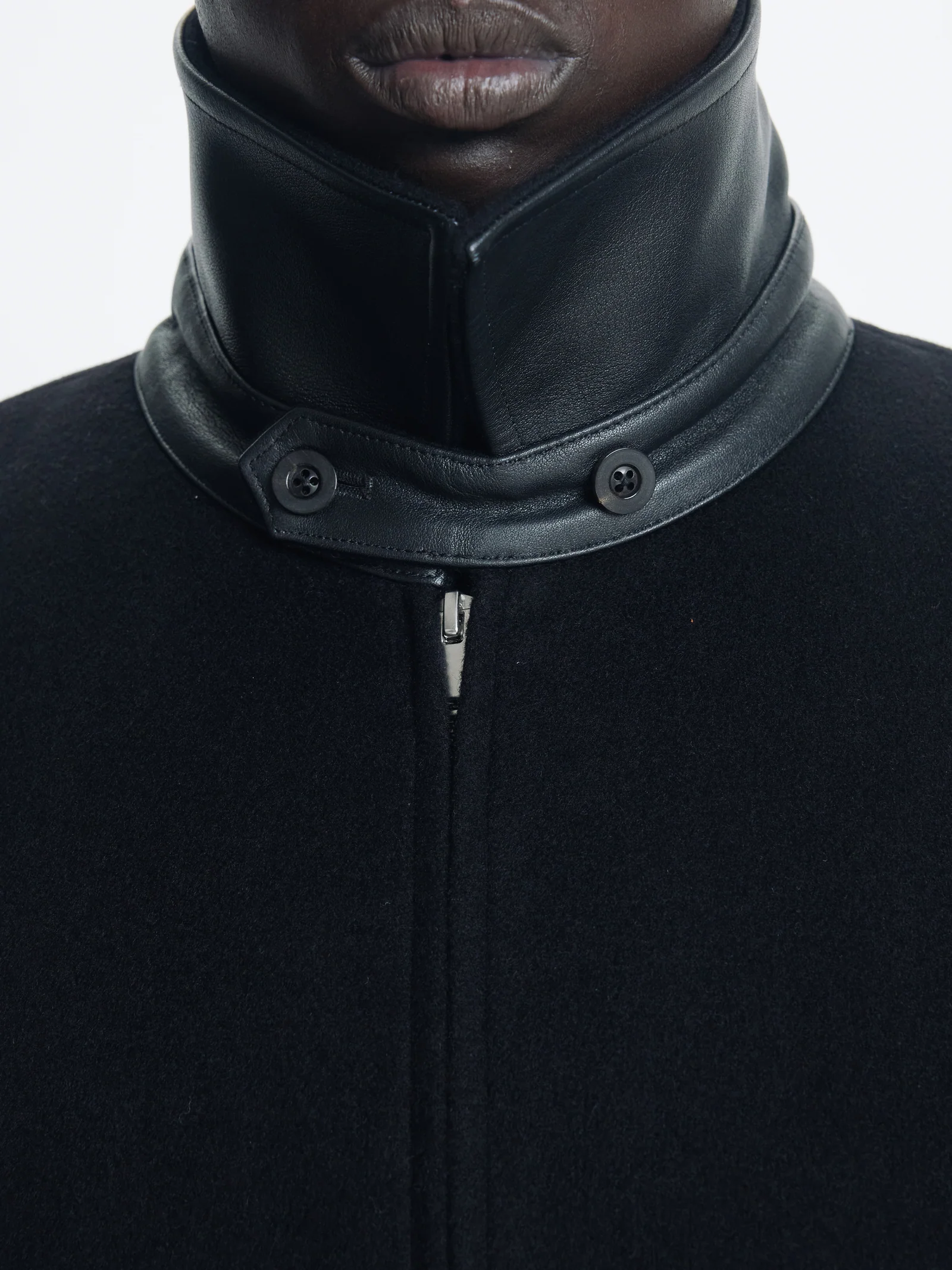 TONYWACK WOOL AND SILK BLOUSON JACKET black – Bild 9