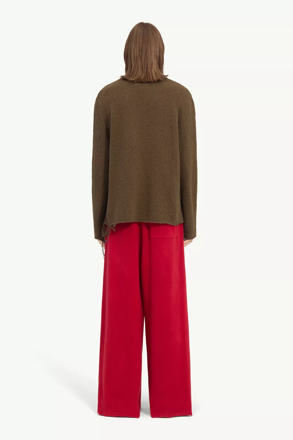 MM6 MAISON MARGIELA WOOL JUMPER khaki – Bild 3