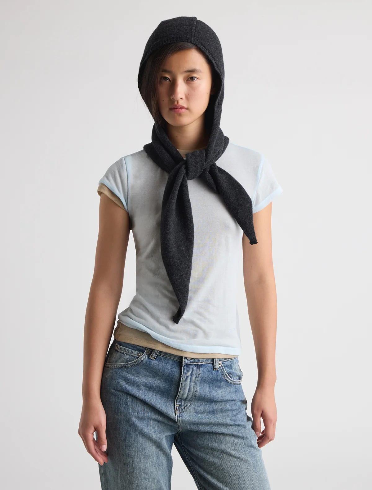 PALOMA WOOL COUCOU KNITTED HEAT SCARF grey – Bild 2