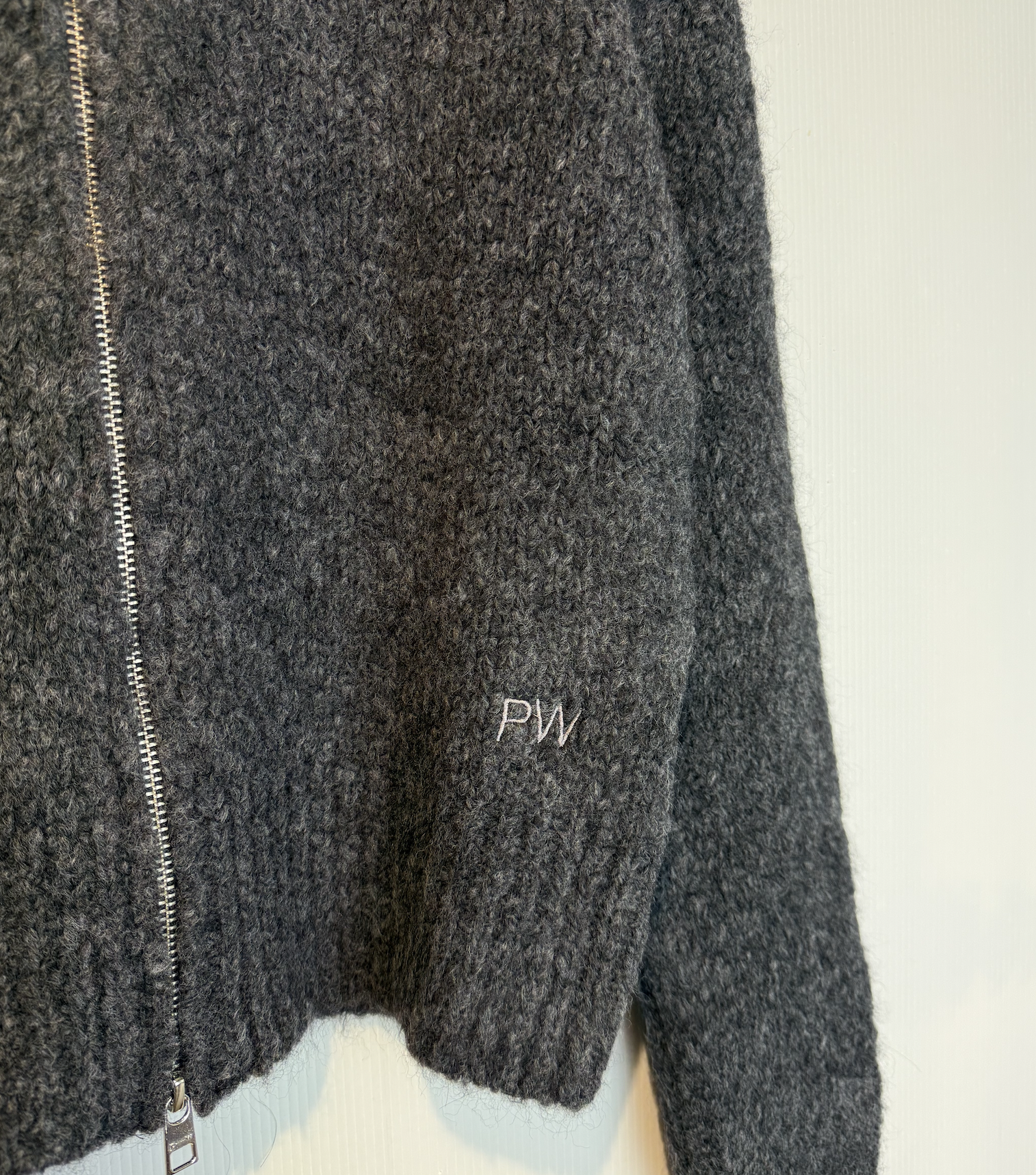 PALOMA WOOL JANE KNITTED ZIP JUMPER grey – Bild 2