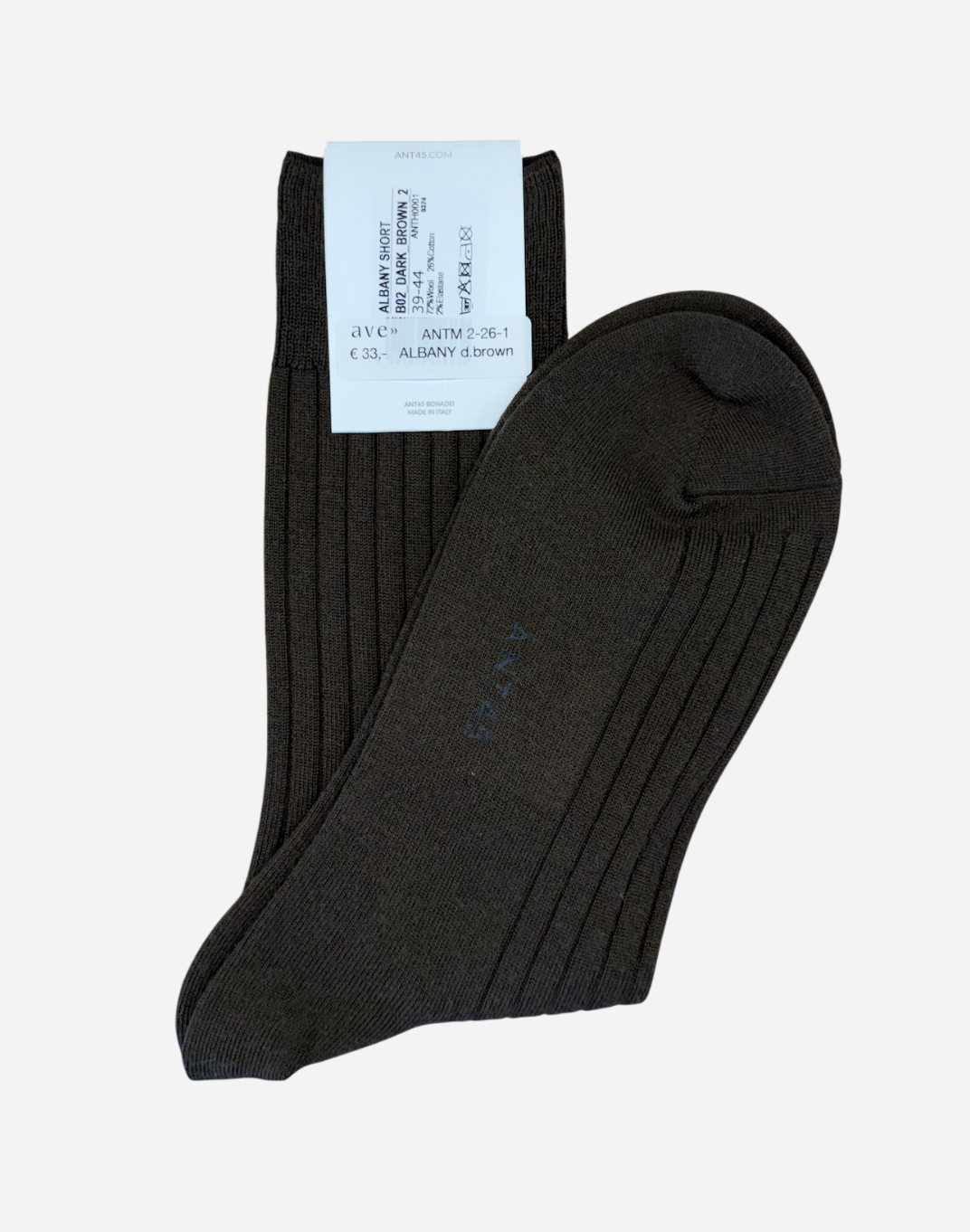 ANT45 ALBANY SHORT SOCKS dark brown – Bild 3
