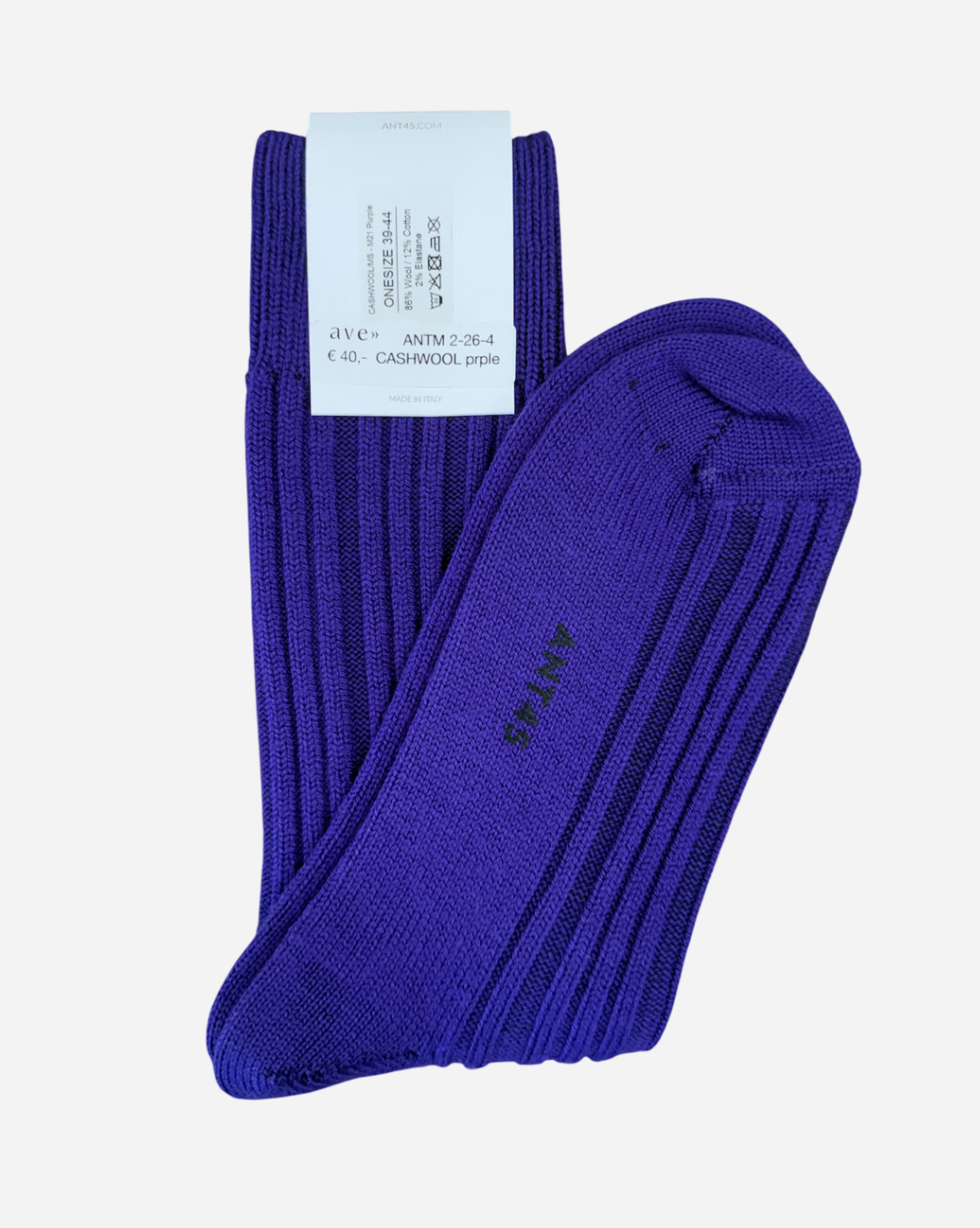 ANT45 CASHWOOL SHORT SOCKS purple – Bild 3