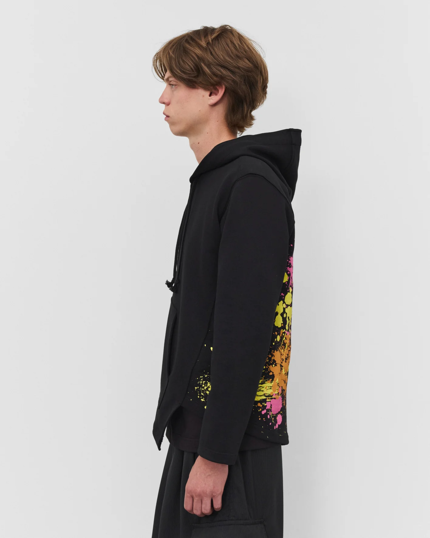 COMME DES GARCONS GRAPHIC PAINT SPLATTER ZIP HOODIE black – Bild 4