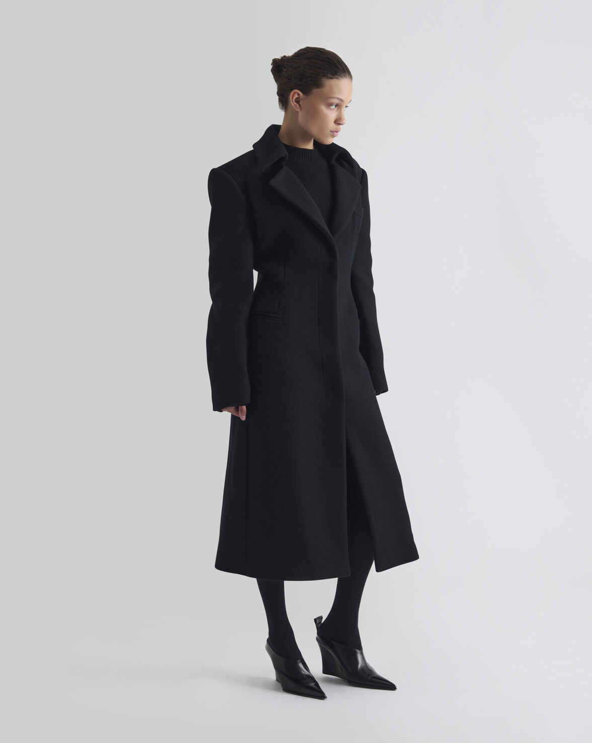 IRO PARIS DAFFODIL TAILORED LONG COAT black – Bild 3