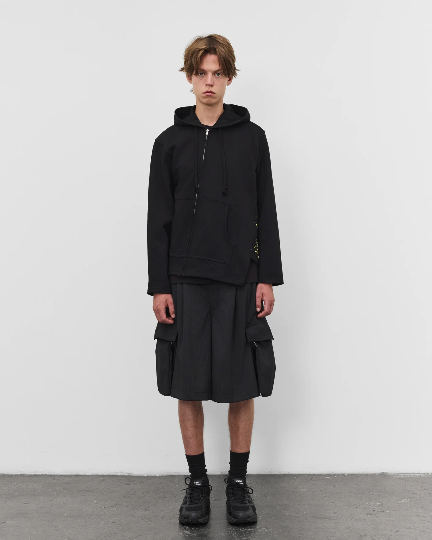 COMME DES GARCONS GRAPHIC PAINT SPLATTER ZIP HOODIE black – Bild 6