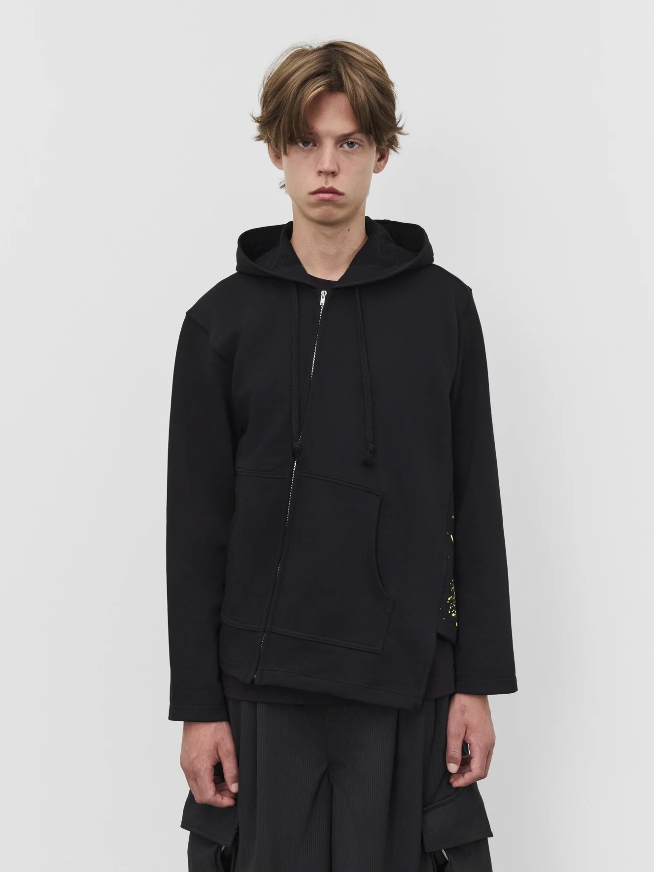 COMME DES GARCONS GRAPHIC PAINT SPLATTER ZIP HOODIE black – Bild 3